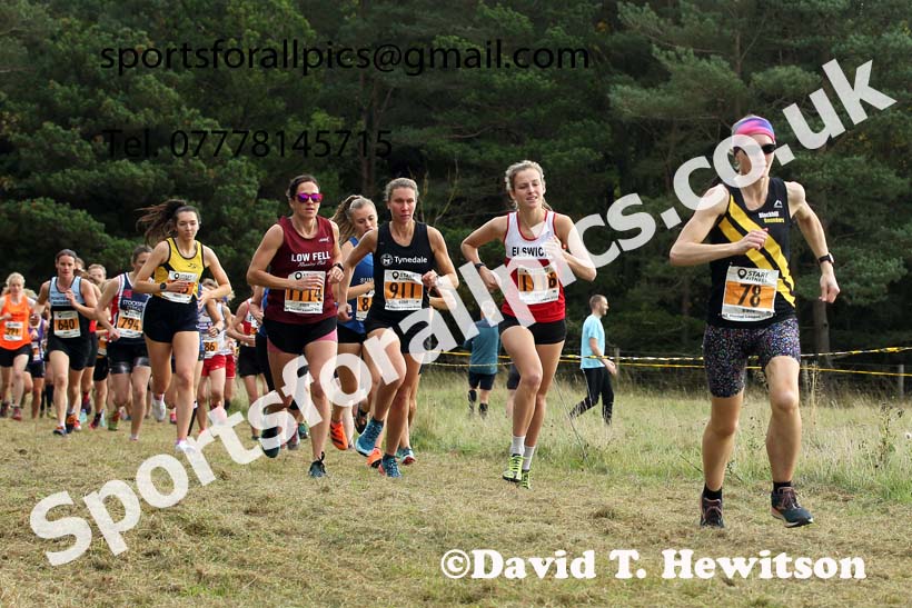 Senior womens 2021 North Eastern Harrier League, Druridge Bay. Photo: David T. Hewitson/Sports for All Pics